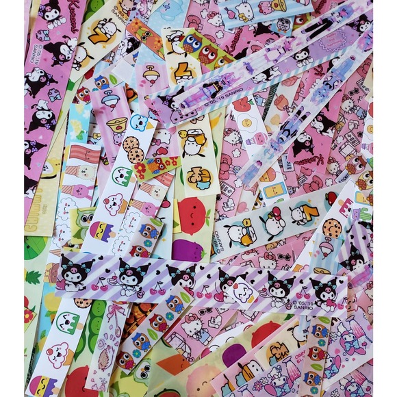 Kawaii stationery grab bag assorted with stickers,Postcards,Note papers 100 Pcs. - Picture 6 of 6